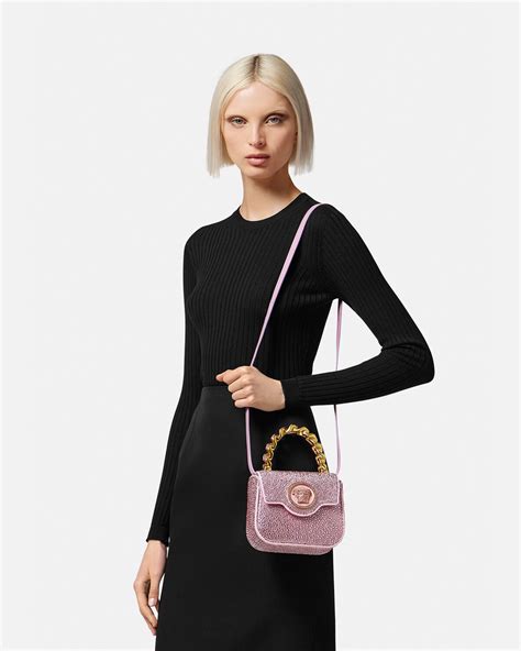 versace medusa pink handbag|Versace Medusa crossbody bag.